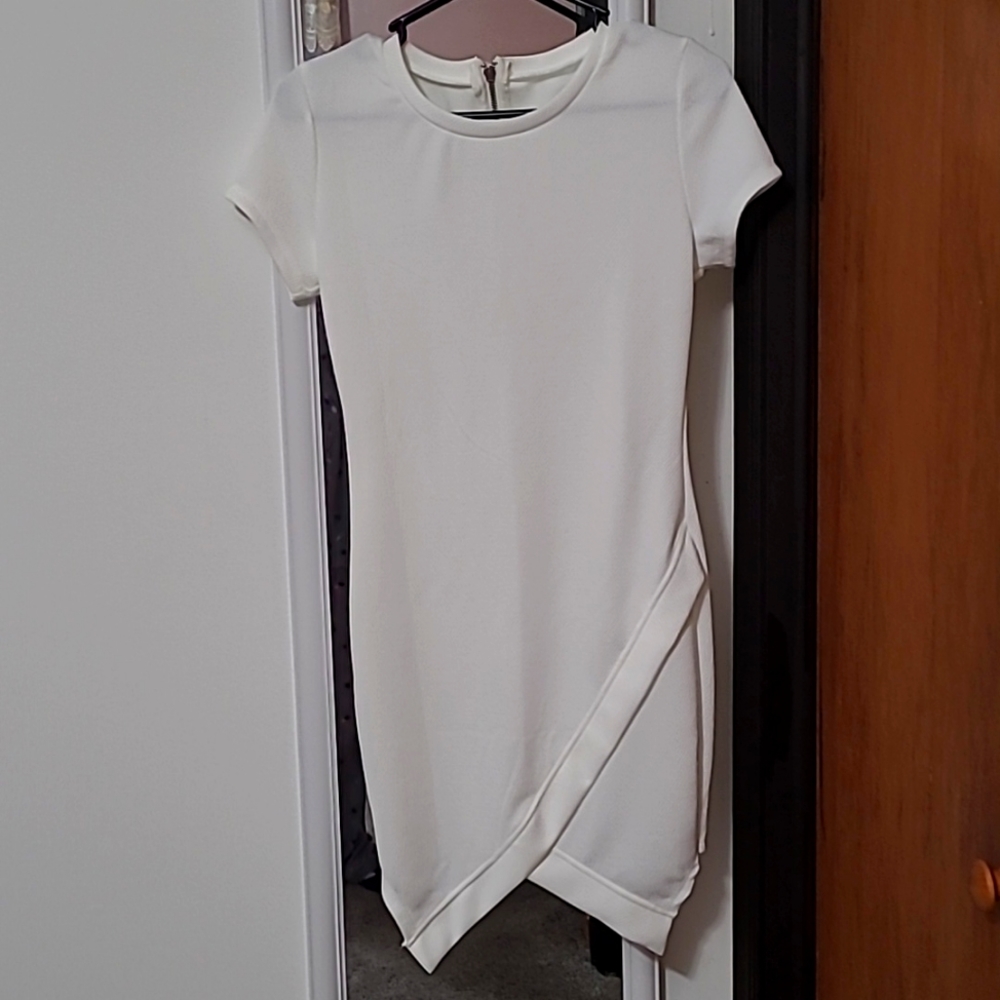 White mid-dress